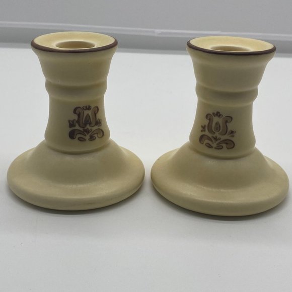 Pfaltzgraff Other - 2 Vintage Pfaltzgraff Candlestick Candlesticks Village
